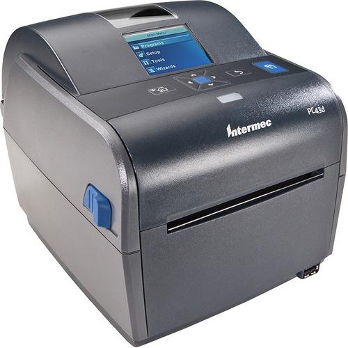 Intermec PC43d Desktop Direct Thermal Printer - Monochrome - Label Print - Ethernet - USB - 4.10" Print Width - 203.20 mm/s Mono - 203 dpi - 4.70" (119.38 mm) Label Width - 35" (889 mm) Label Length - PuriLite