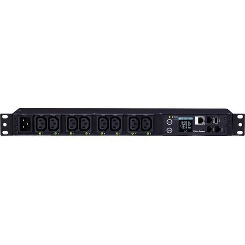 Cyber Power CyberPower PDU81006 8-Outlet PDU - NEMA L6-20P - 8 x IEC 60320 C13 - 230 V AC - Network (RJ-45) - 1U - Rack-mountable - PuriLite
