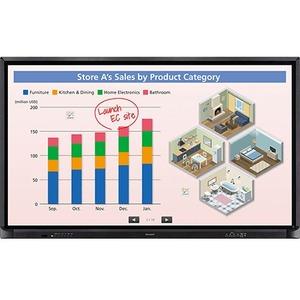 Sharp AQUOS BOARD PN-CE701H Interactive Whiteboard - 70" - Touch-on - Infrared - 4 Users Supported - 60.56" (1538.29 mm) x 34.06" (865.19 mm) Active Area - Multi-touch Screen - Wireless - Serial - HDMI - 2 x Number of USB 2.0 Ports - Windows, Mac, Chrome - PuriLite