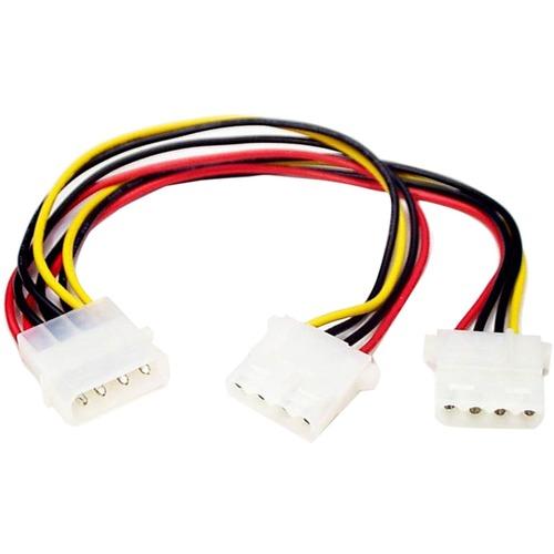 StarTech.com LP4 to 2x LP4 Power Y Splitter Cable - Power cable - 4 pin internal power (F) - 4 pin internal power (M) - Connect two LP4 peripherial devices (CD/DVD-ROM drives etc.) to a single LP4 connector - molex splitter - lp4 splitter - molex y split - PuriLite