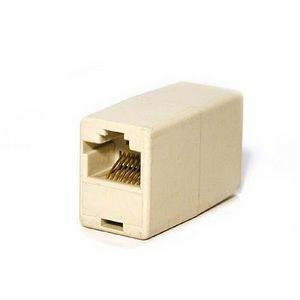 Belkin RJ45 Inline Coupler - 1 x RJ-45 Female - 1 x RJ-45 Female - Ivory - PuriLite