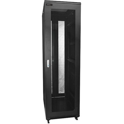 StarTech.com 42U Server Rack Cabinet - 4-Post Adjustable Depth (5.9" to 36.4") IT Network Equipment Rack Enclosure with Casters - 2000lbs (RK4236BKB) - Mount your server or networking equipment in this 42U server cabinet - 42U rack - Equipment rack - 42U - PuriLite