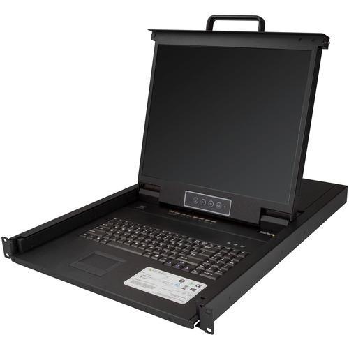 StarTech.com 8 Port Rackmount KVM Console w/ Cables - Integrated KVM Switch w/ 19" LCD - 1U LCD KVM Drawer 50000 MTBF - USB + VGA Support - Rackmount KVM Console w/ 19in Active Matrix TFT LCD Monitor / 1280 x 1024 / 8 Port VGA KVM Switch / 1U LCD KVM Dra - PuriLite