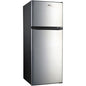 Royal Sovereign 7.6 Cu. Ft. Two Door Compact Refrigerator - 215.21 L - Reversible - 169.90 L Net Refrigerator Capacity - 45.31 L Net Freezer Capacity - Stainless Steel - Glass Shelf, Wire Shelf - PuriLite