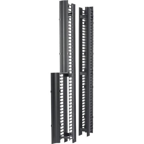 Eaton Single-Sided Cable Manager for Two Post Rack - Black - PuriLite