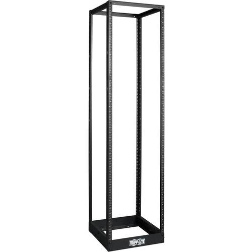 Tripp Lite 4-Post SmartRack SR4POST1224 Open Rack Frame - 45U Rack Height x 19" (482.60 mm) Rack Width - Black - Cold-rolled Steel (CRS) - 453.59 kg Static/Stationary Weight Capacity - PuriLite