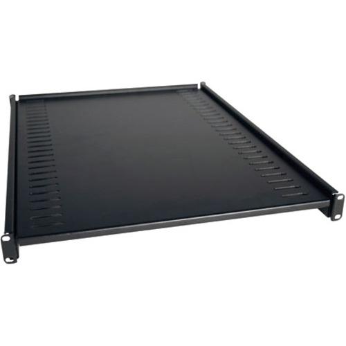 Tripp Lite Fixed Heavy-Duty Shelf supports up to 250 lbs. - Black - Cold-rolled Steel (CRS) - 113.40 kg Maximum Weight Capacity - PuriLite