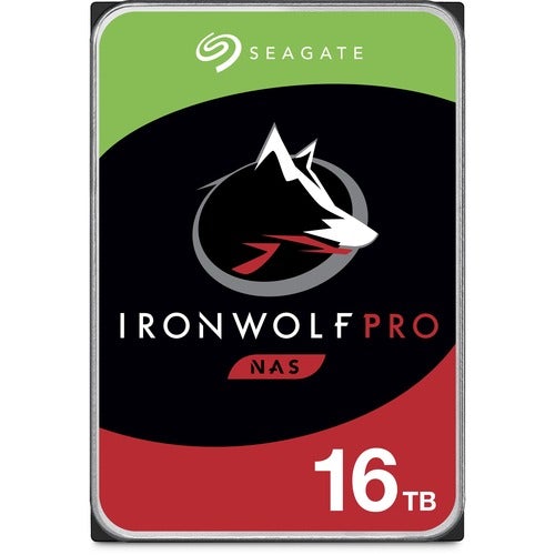 Seagate IronWolf Pro ST16000NE000 16 TB Hard Drive - 3.5" Internal - SATA (SATA/600) - Conventional Magnetic Recording (CMR) Method - 7200rpm - 5 Year Warranty - PuriLite