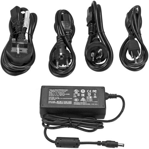 Startech Star Tech.com Replacement 12V DC Power Adapter - 12 Volts 5 Amps - Replace your lost or failed power adapter - Worls with a range of devices that require 12 volt and 5 amps (or less) of power and an M barrel connector - AC adapter - Power adapte - PuriLite