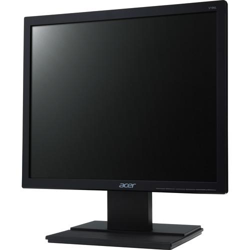 Acer V196L 19" LED LCD Monitor - 5:4 - 5ms - Free 3 year Warranty - 19.00" (482.60 mm) Class - In-plane Switching (IPS) Technology - 1280 x 1024 - 16.7 Million Colors - 250 cd/m‚² - 5 ms - 60 Hz Refresh Rate - DVI - VGA - PuriLite