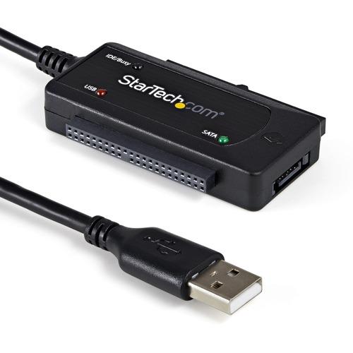 StarTech.com USB 2.0 to SATA/IDE Combo Adapter for 2.5/3.5" SSD/HDD - Quickly and easily connect SATA and/or IDE hard drives through USB 2.0 - usb to ide adapter - usb to sata converter - usb to sata adaptor - usb to sata dongle - usb to sata hdd - PuriLite