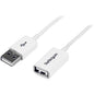 StarTech.com 3m White USB 2.0 Extension Cable A to A - M/F - Extend the length of your USB 2.0 cable by up to 3m - USB Male to Female Cable - USB 2.0 Extension Cable - White USB Extension Cable - 3 m USB Extension Cable - White USB Extension Cord - 1x US - PuriLite