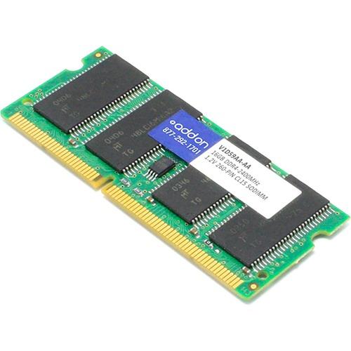 Add-On Computer AddOn 16GB DDR4 SDRAM Memory Module - 16 GB (1 x 16GB) - DDR4-2133/PC4-17000 DDR4 SDRAM - 2133 MHz - CL15 - 1.20 V - ECC - Unbuffered - 260-pin - SoDIMM - Lifetime Warranty - PuriLite