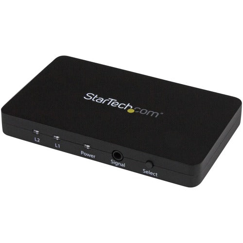 StarTech.com 2-Port HDMI Automatic Video Switch w/ Aluminum Housing and MHL Support - 4K 30Hz - Switch between two HDMI sources on a single HDMI display, with support for MHL and video resolutions up to 4K - HDMI switch - HDMI switcher - HDMI selector sw - PuriLite
