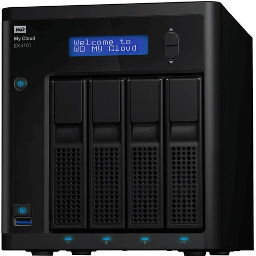Western Digital WD My Cloud Business Series EX4100, 0TB, 4-Bay Diskless NAS with IntelÂ® processor - Marvell ARM 388 Dual-core (2 Core) 1.60 GHz - 2 GB RAM DDR3 SDRAM - RAID Supported 0, 1, 5, 10, JBOD - 4 x Total Bays - Gigabit Ethernet - 2 USB 3.0 Port( - PuriLite