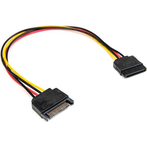 Rocstor 12in 15 Pin SATA Power Extension Cable - 1 ft SATA Data Transfer Cable for Motherboard, Hard Drive - SATA - SATA - Extension Cable - 1 - PuriLite